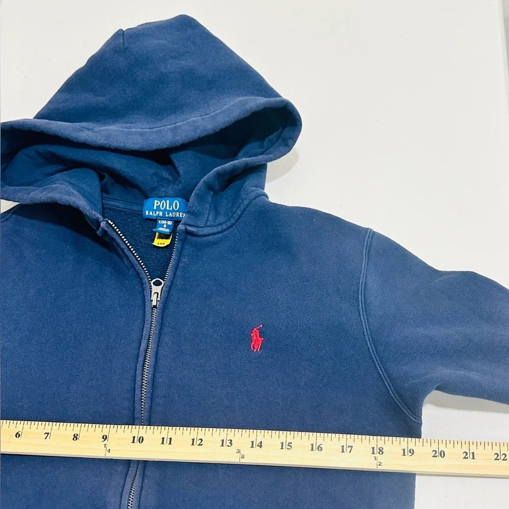 Polo Ralph Lauren‎ Little Boys Cruise Navy Fleece Zip Up Hoodie L(14-16)